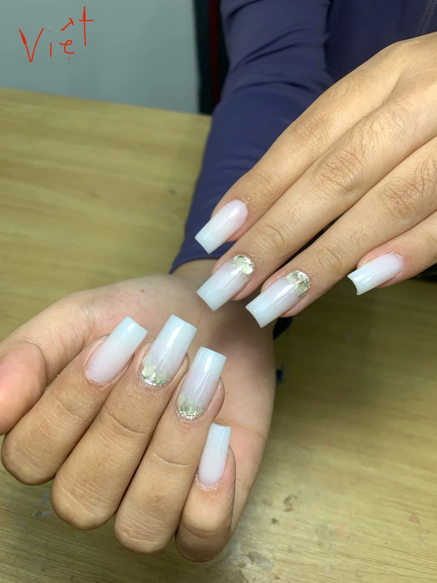 Kỹ thuật ombre 2.,3 màu .ombre ẩn